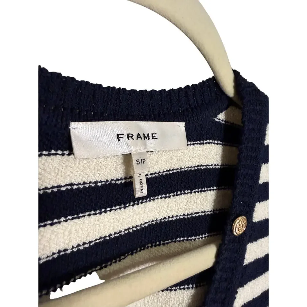 Frame Femme Mariner Sweater in Navy Multi Women’s Sz. S